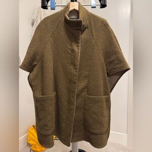Women's Brown Cape Jacket Zara